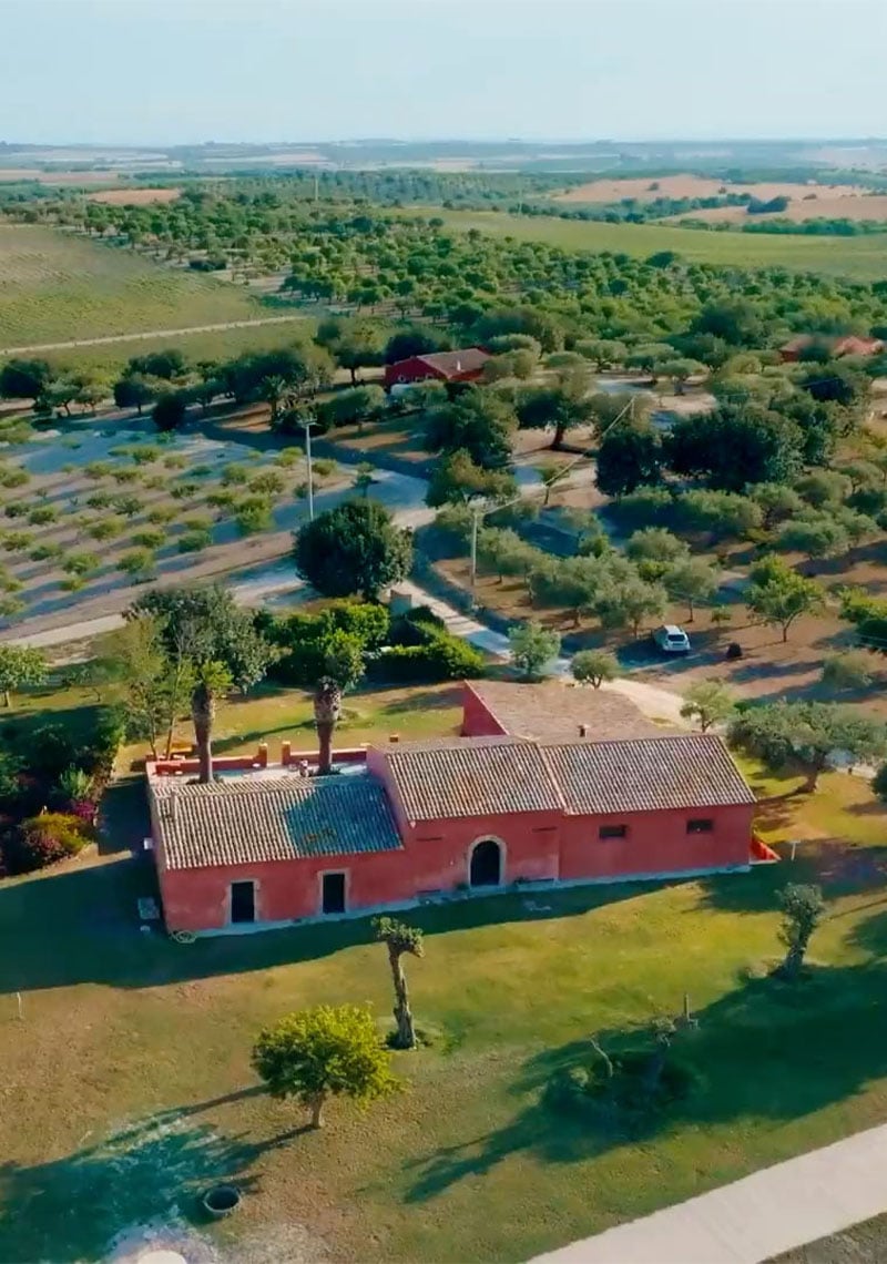 vista dall'alto della tenuta Buonivini