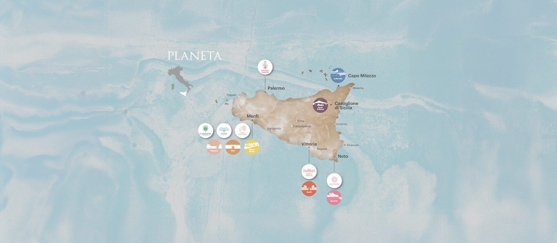 mappa planeta